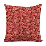 Red Hawaiian Tropical Pattern Print Pillow Cover