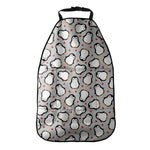 Red Heart And Penguin Pattern Print Car Seat Organizers