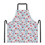 Red Heart Balloon Pattern Print Apron