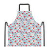 Red Heart Balloon Pattern Print Apron