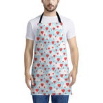 Red Heart Balloon Pattern Print Apron