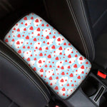 Red Heart Balloon Pattern Print Car Center Console Cover