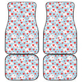 Red Heart Balloon Pattern Print Front and Back Car Floor Mats