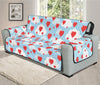 Red Heart Balloon Pattern Print Oversized Sofa Protector