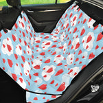 Red Heart Balloon Pattern Print Pet Car Back Seat Cover