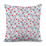 Red Heart Balloon Pattern Print Pillow Cover