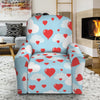 Red Heart Balloon Pattern Print Recliner Slipcover