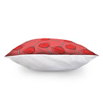 Red Heart Lollipop Pattern Print Pillow Cover