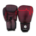 Red Heartbeat Print Boxing Gloves