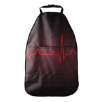 Red Heartbeat Print Car Seat Organizers