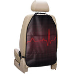 Red Heartbeat Print Car Seat Organizers