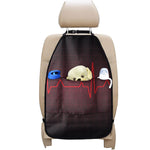 Red Heartbeat Print Car Seat Organizers