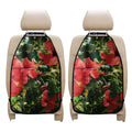 Red Hibiscus Flowers Print Car Seat Organizers