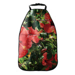 Red Hibiscus Flowers Print Car Seat Organizers