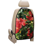Red Hibiscus Flowers Print Car Seat Organizers