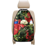 Red Hibiscus Flowers Print Car Seat Organizers