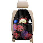 Red Japanese Amaryllis Pattern Print Car Seat Organizers