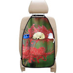 Red Japanese Amaryllis Print Car Seat Organizers