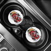 Red Japanese Dragon Tattoo Print Car Coasters