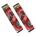 Red Japanese Dragon Tattoo Print Car Seat Belt Covers