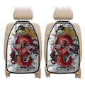 Red Japanese Dragon Tattoo Print Car Seat Organizers