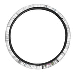 Red Japanese Dragon Tattoo Print Car Steering Wheel Cover