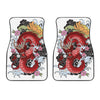 Red Japanese Dragon Tattoo Print Front Car Floor Mats