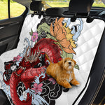 Red Japanese Dragon Tattoo Print Pet Car Back Seat Cover