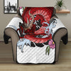 Red Japanese Dragon Tattoo Print Recliner Protector