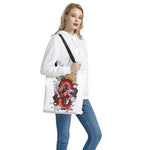 Red Japanese Dragon Tattoo Print Tote Bag