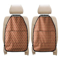 Red Japanese Flower Pattern Print Car Seat Organizers