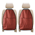 Red Japanese Wave Pattern Print Car Seat Organizers