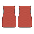 Red Japanese Wave Pattern Print Front Car Floor Mats