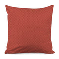 Red Japanese Wave Pattern Print Pillow Cover