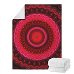 Red Kaleidoscope Print Blanket
