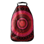 Red Kaleidoscope Print Car Seat Organizers