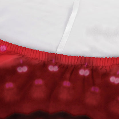 Red Kaleidoscope Print Sofa Cover