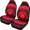 Red Kaleidoscope Print Universal Fit Car Seat Covers