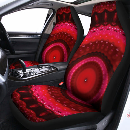 Red Kaleidoscope Print Universal Fit Car Seat Covers