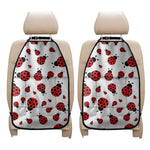 Red Ladybug Pattern Print Car Seat Organizers