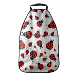 Red Ladybug Pattern Print Car Seat Organizers