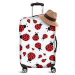 Red Ladybug Pattern Print Luggage Cover