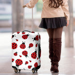 Red Ladybug Pattern Print Luggage Cover