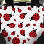 Red Ladybug Pattern Print Pet Car Back Seat Cover