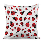 Red Ladybug Pattern Print Pillow Cover