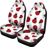 Red Ladybug Pattern Print Universal Fit Car Seat Covers