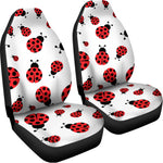 Red Ladybug Pattern Print Universal Fit Car Seat Covers