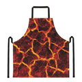 Red Lava Print Apron