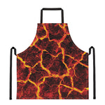 Red Lava Print Apron