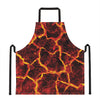 Red Lava Print Apron